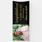 Een andere opgeleide zwarte vrouw 2022 Afstuderen Spandoek (Verticaal)