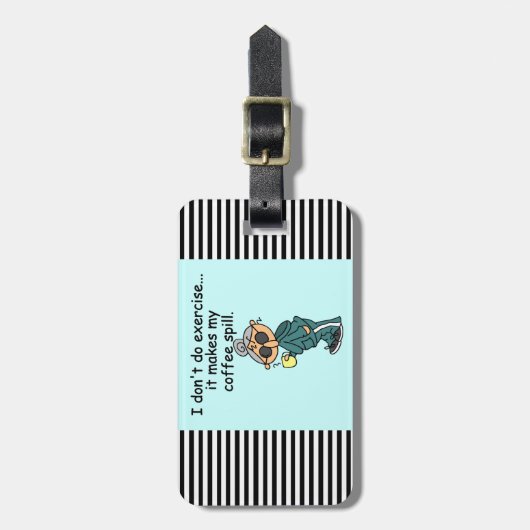 Een andere reden om niet uit te oefenen bagagelabel (Voorkant verticaal)