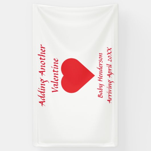 Een andere Valentijn toevoegen Spandoek (Verticaal)