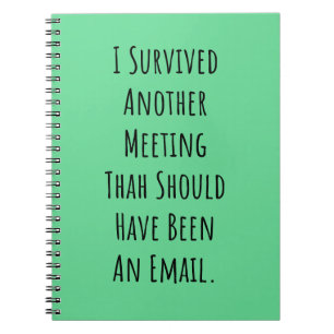 Een andere vergadering notitieboek