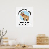 Een andere Wild Pun Hyenaf al Funny Animal Pun Poster (Keuken)