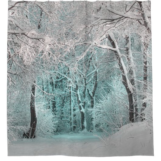 Een andere Winter Wonderland Douchegordijn (Voorkant)