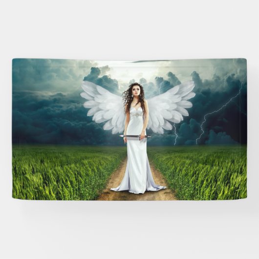 Een Angels richting Spandoek (Horizontaal)