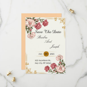 Een anjer van liefde save the date