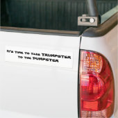 Een antitrommelbumper bumpersticker (Op Truck)