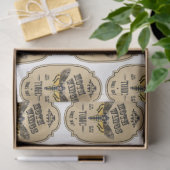 Een Apothecary en de Reeks van het Etiket van de P Tissuepapier (Geschenk)