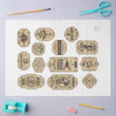 Een Apothecary en het Ontwerp van de Reeks van het Tissuepapier (Craft)