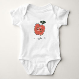 een appel /ă/baby bodysuit