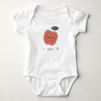 een appel /ă/baby bodysuit