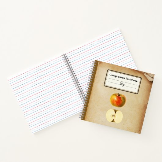 Een appel en een half gepersonaliseerde comp notitieboek (Binnen)