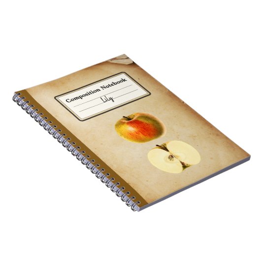 Een appel en een half gepersonaliseerde comp notitieboek (Rechterzijde)