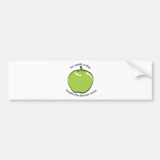 Een appel per dag... bumpersticker