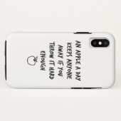 Een appel per dag Case-Mate iPhone case (Achterkant (horizontaal))