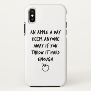 Een appel per dag iPhone x hoesje