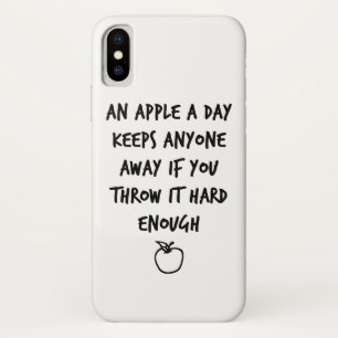Een appel per dag iPhone x hoesje