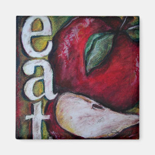 Een appel per dag. . . Eet! Magneet