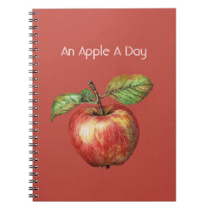 Een appel per dag Fruit Notitieboek