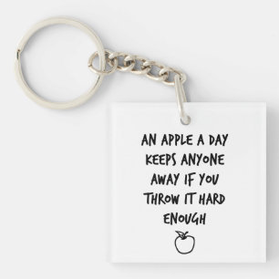 Een appel per dag sleutelhanger