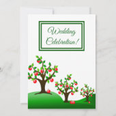 Een appelboomgaard kaart (Achterkant)