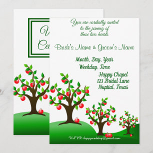 Een appelboomgaard kaart