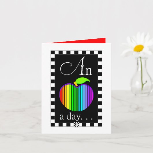 Een Apple a Day get-well kaart (Kleine Plant)