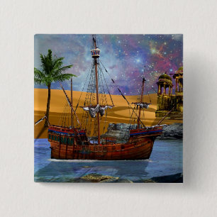 Een Arabisch avontuur Vierkante Button 5,1 Cm