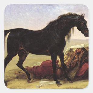 Een Arabisch paard Vierkante Sticker