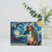 Een Arabisch Sterrennacht Van Gogh Briefkaart (Staand voorkant)