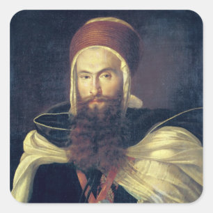 Een Arabische chef Vierkante Sticker