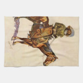 Een Arizona Cowboy van Remington, Western Theedoek (Horizontaal)