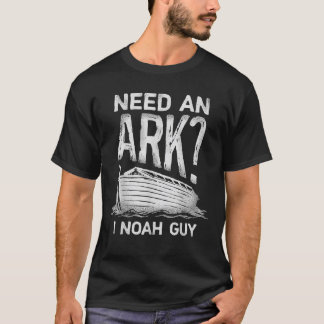 Een ark I Noah Guy Funny Christelijke Mannen Vrouw T-shirt