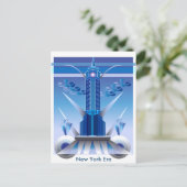 Een Art Deco-Briefkaart Briefkaart (Staand voorkant)