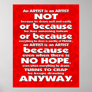 Een artiest is... Poster