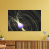 Een artistieke opvatting van de SGR 1806-20 magnet Canvas Afdruk (Insitu (Woonkamer))