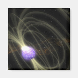 Een artistieke opvatting van de SGR 1806-20 magnet Magneet