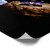 Een asteroïde-mijnmissie poster (Hoek)