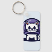 Een Astronaut Cute Cat Sleutelhanger (Voorkant)