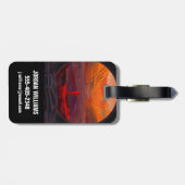 Een astronaut op Mars Bagagelabel (Achterkant horizontaal)