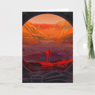 Een astronaut op Mars Kaart