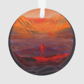 Een astronaut op Mars Ornament (achterkant)