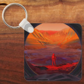 Een astronaut op Mars Sleutelhanger (Voorkant)