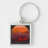 Een astronaut op Mars Sleutelhanger (Voorkant)