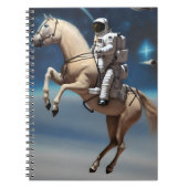 Een Astronaut Riding a Horse in Space Notitieboek (Voorkant)
