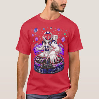 Een astronaut Space man Moon Earth March sterren T-shirt