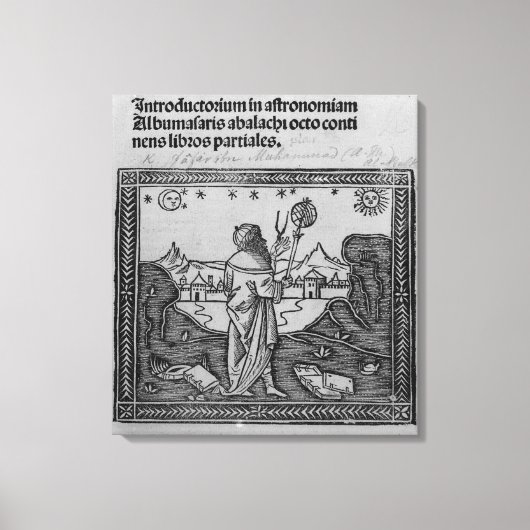 Een astronomiser die begint te zingen canvas afdruk (Voorkant)