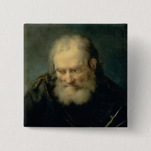 Een astronoom vierkante button 5,1 cm