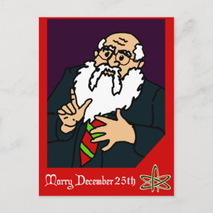 Een atheïstische kerstkaart feestdagenkaart
