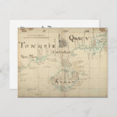 Een Authentic 1690 Pirate Map Kaart (Voorkant / Achterkant)