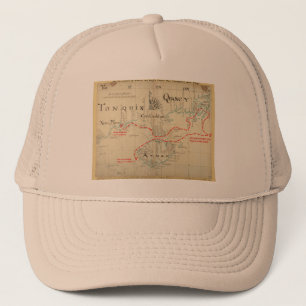 Een Authentic 1690 Pirate Map (met versieringen) Trucker Pet