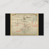 Een Authentic 1690 Pirate Map (met versieringen) Visitekaartje (Achterkant)